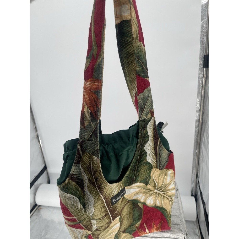 Mailelani's Kauai Handcrafted Hawaiian Handbag Purse-red And Green - Picture 3 of 4